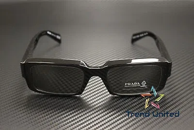 Pre-owned Prada Pr 27zs 16k08z Black Dark Grey 54 Mm Men's Sunglasses In Gray