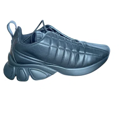 Pre-owned Burberry Men's Tnr Classic Quilted Leather Sneaker Black, Sizes 42, 43, 45