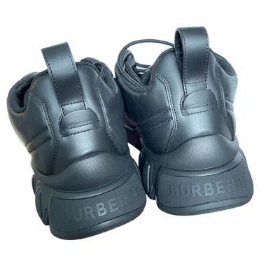 Pre-owned Burberry Men's Tnr Classic Quilted Leather Sneaker Black, Sizes 42, 43, 45