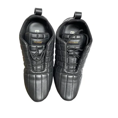 Pre-owned Burberry Men's Tnr Classic Quilted Leather Sneaker Black, Sizes 42, 43, 45