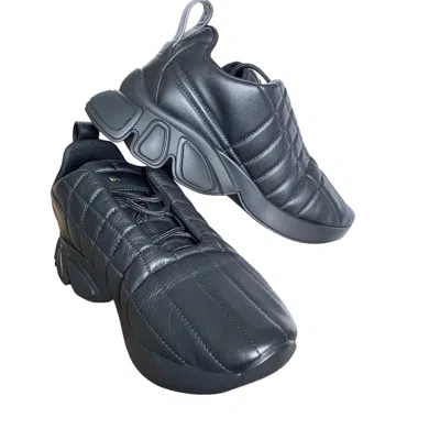 Pre-owned Burberry Men's Tnr Classic Quilted Leather Sneaker Black, Sizes 42, 43, 45