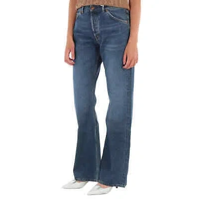 Pre-owned Chloé Chloe Ladies Denim Flare Pinatubo Flared Jeans In Blue