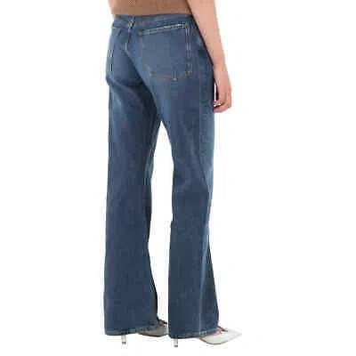 Pre-owned Chloé Chloe Ladies Denim Flare Pinatubo Flared Jeans In Blue