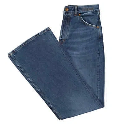 Pre-owned Chloé Chloe Ladies Denim Flare Pinatubo Flared Jeans In Blue