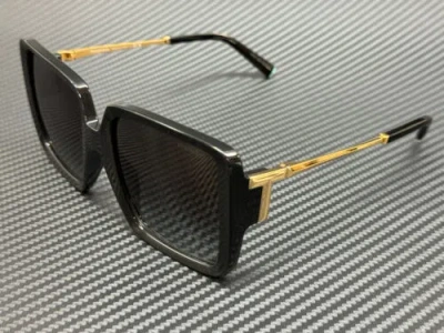 Pre-owned Tiffany & Co Tiffany Tf4212u 80013c Black Grey Gradient Women's 55 Mm Sunglasses In Gray