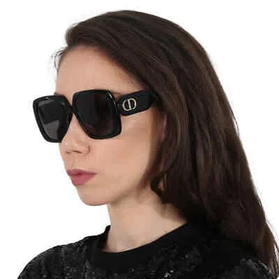 Pre-owned Dior Grey Square Ladies Sunglasses Bobby S2u 10a1 55 Bobby S2u 10a1 55 In Gray