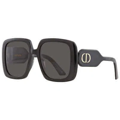 Pre-owned Dior Grey Square Ladies Sunglasses Bobby S2u 10a1 55 Bobby S2u 10a1 55 In Gray