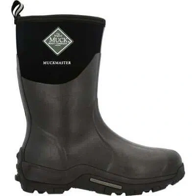Pre-owned Muck Boots Muck Boot Company Men's Muckmaster Mid Waterproof Boot Black - Mmm-500a, Black