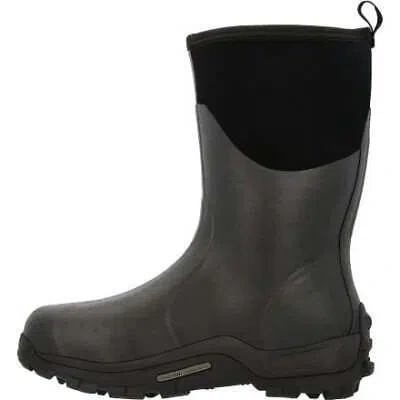 Pre-owned Muck Boots Muck Boot Company Men's Muckmaster Mid Waterproof Boot Black - Mmm-500a, Black