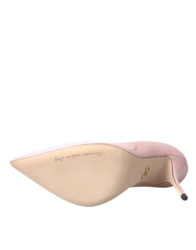 Pre-owned Dolce & Gabbana Dolce&gabbana Women Light Pink Pumps Patent Leather Solid Party High Heels Shoes