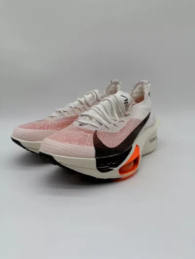 Pre-owned Nike Air Zoom Alphafly Next% 3 Prototype Fd8357-100 Women's Sz 7.5 No Lid In White/black/phantom/total Orange
