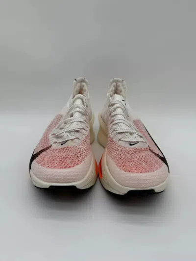 Pre-owned Nike Air Zoom Alphafly Next% 3 Prototype Fd8357-100 Women's Sz 7.5 No Lid In White/black/phantom/total Orange