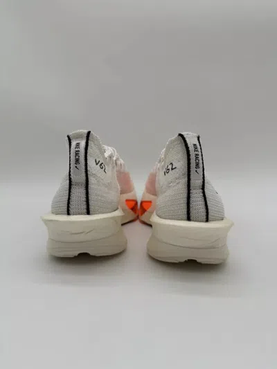 Pre-owned Nike Air Zoom Alphafly Next% 3 Prototype Fd8357-100 Women's Sz 7.5 No Lid In White/black/phantom/total Orange