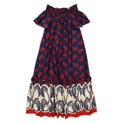 Pre-owned La Doublej La Double J Pigmy Palm Capalbio Dress In Check Description