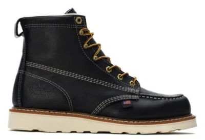 Pre-owned Thorogood Men's 6 Inch Black Toe Non-safety Work Boot Style 814-6201
