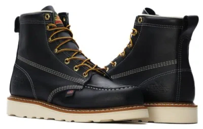 Pre-owned Thorogood Men's 6 Inch Black Toe Non-safety Work Boot Style 814-6201