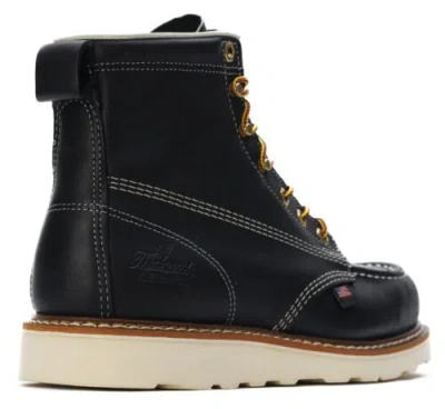 Pre-owned Thorogood Men's 6 Inch Black Toe Non-safety Work Boot Style 814-6201