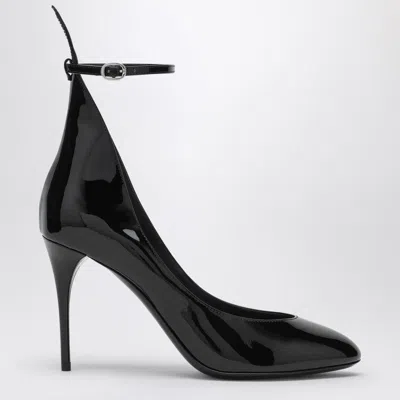 Alaïa Patent Ankle-strap Stiletto Pumps In Black