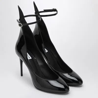 Alaïa Patent Ankle-strap Stiletto Pumps In Black