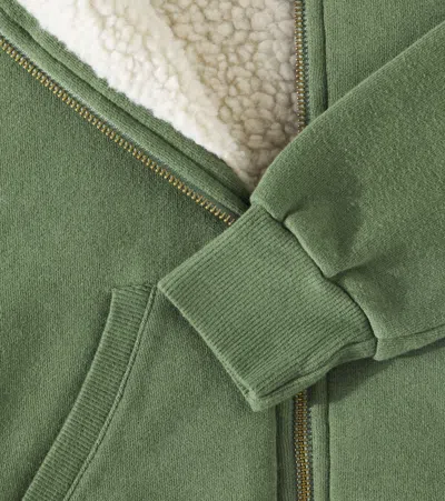 Bonpoint Bradford Cotton-blend Zip-up Hoodie In Grün