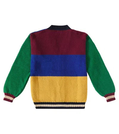 Bobo Choses Multicolor Cardigan For Kids With Logo In Multicolor