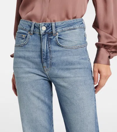 Ag La Croisette High-rise Flared Jeans In Blau