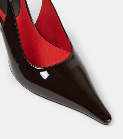 Stella Mccartney Elsa Faux Leather Slingback Pumps In Braun