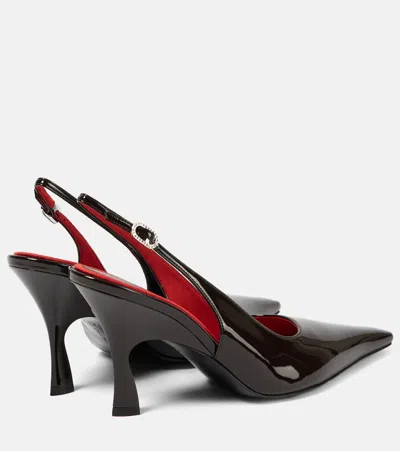 Stella Mccartney Elsa Faux Leather Slingback Pumps In Braun