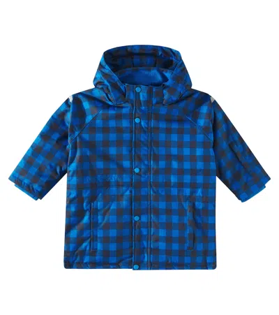 Tinycottons Vichy Checked Ski Jacket In Blau