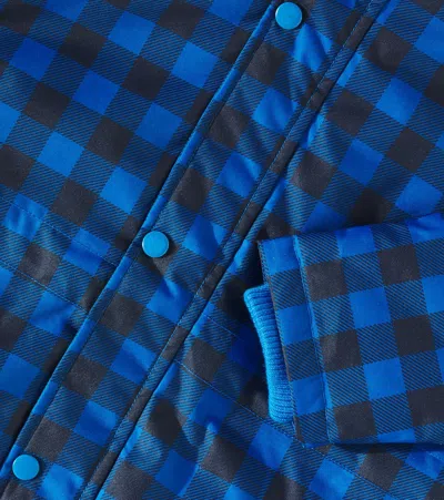 Tinycottons Vichy Checked Ski Jacket In Blau