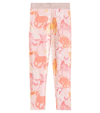 Shop Stella Mccartney Printed Leggings In Multicoloured