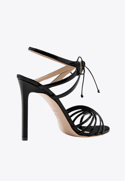 Tom Ford Angelica 105 Patent Leather Sandals In Black