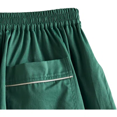 Hay Womens Emerald Green Outline Contrast-trim Organic-cotton Pyjama Shorts In Emerald Green