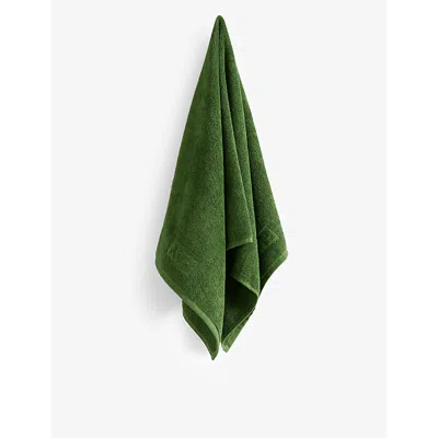 Hay Matcha Mono Logo-embossed Cotton Hand Towel In Matcha