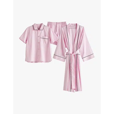 Hay Short De Pyjama Rose Outline In Soft Pink