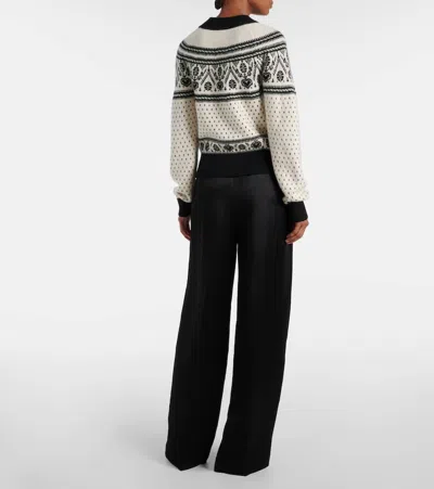 Khaite Guy Cashmere Sweater In White