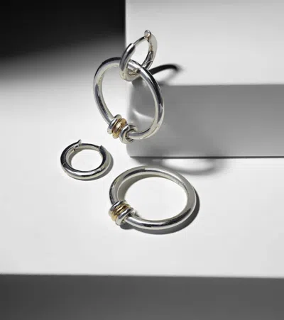 Spinelli Kilcollin Sirius Versa Sterling Silver Hoop Earrings In Silver