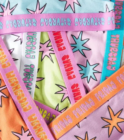 Stella Mccartney Printed Set Of Briefs In Multicoloured