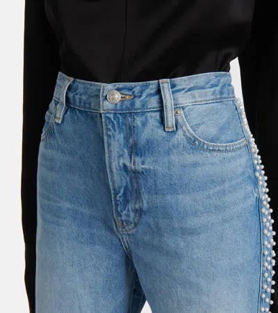 Frame The Pixie Loose High Rise Wide Leg Jeans In Rundown In Blue