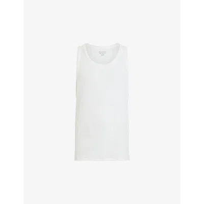 Allsaints Cotton Edwards Tank Top In Optic White