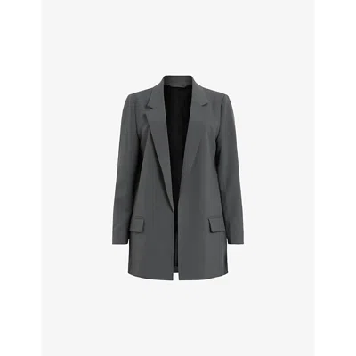 Allsaints Aleida Lightweight Tri Blazer In Eiffel Grey
