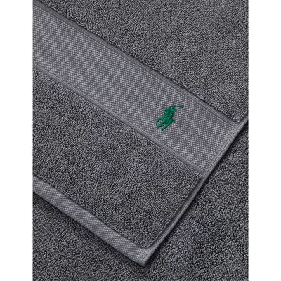 Polo Ralph Lauren Barclay Heather Barclay Logo-embroidered Cotton Bath Sheet 90cm X 160cm In Barclay Heather