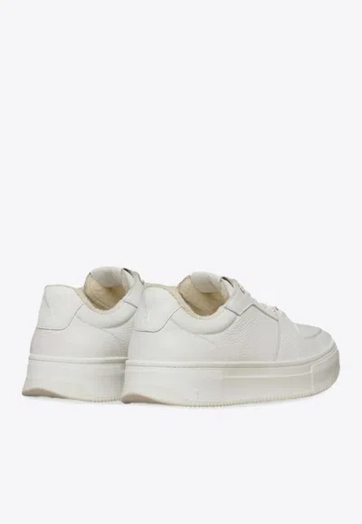 Ami Alexandre Mattiussi New Lace Up Arcade Sneakers White In White