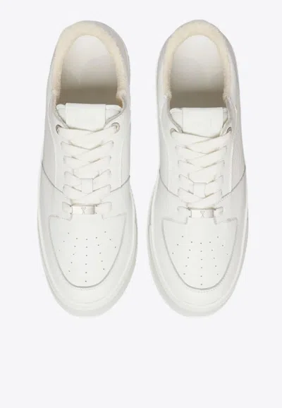 Ami Alexandre Mattiussi New Lace Up Arcade Sneakers White In White