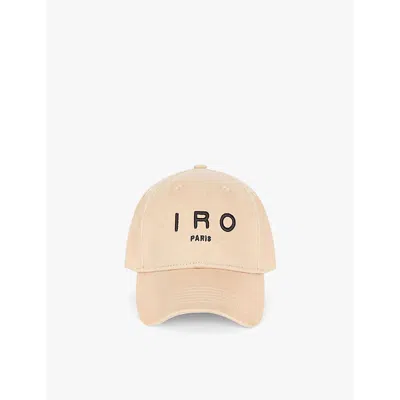 Iro Womens Greb Brand-embroidered Cotton-canvas Baseball Cap Bla84 In Bla84