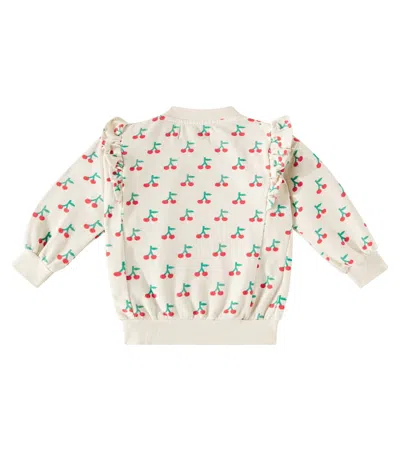 Bobo Choses Baby Cherry Cotton Jersey Sweatshirt In White