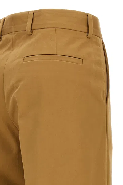 Dries Van Noten 'paxy' Wide Leg Trousers With Front Crease In Cream