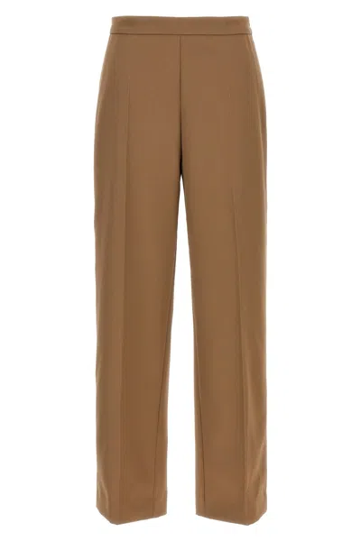 Dries Van Noten Tailored Trousers With Pockets And Pleats In Brown