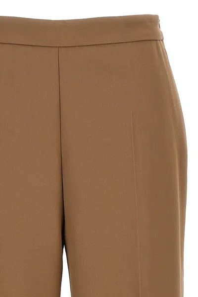 Dries Van Noten Tailored Trousers With Pockets And Pleats In Brown