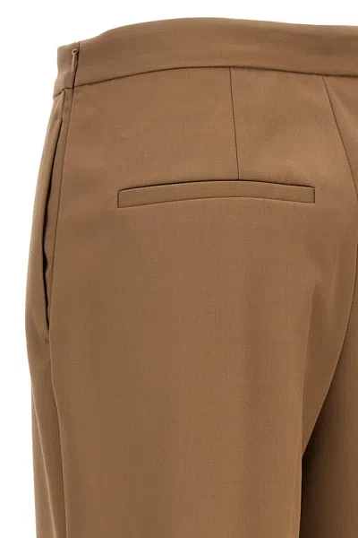 Dries Van Noten Tailored Trousers With Pockets And Pleats In Brown